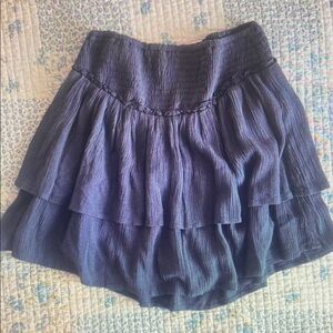 Elegant Black Tiered Skirt